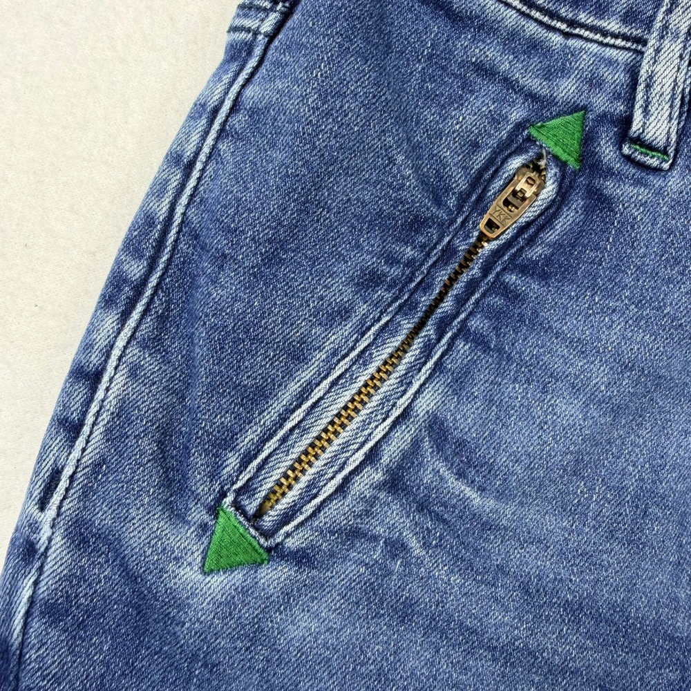 Anthropologie Pilcro High Rise Trouser Bootcut Jeans Blue Button Fly Size 28 - Picture 8 of 15